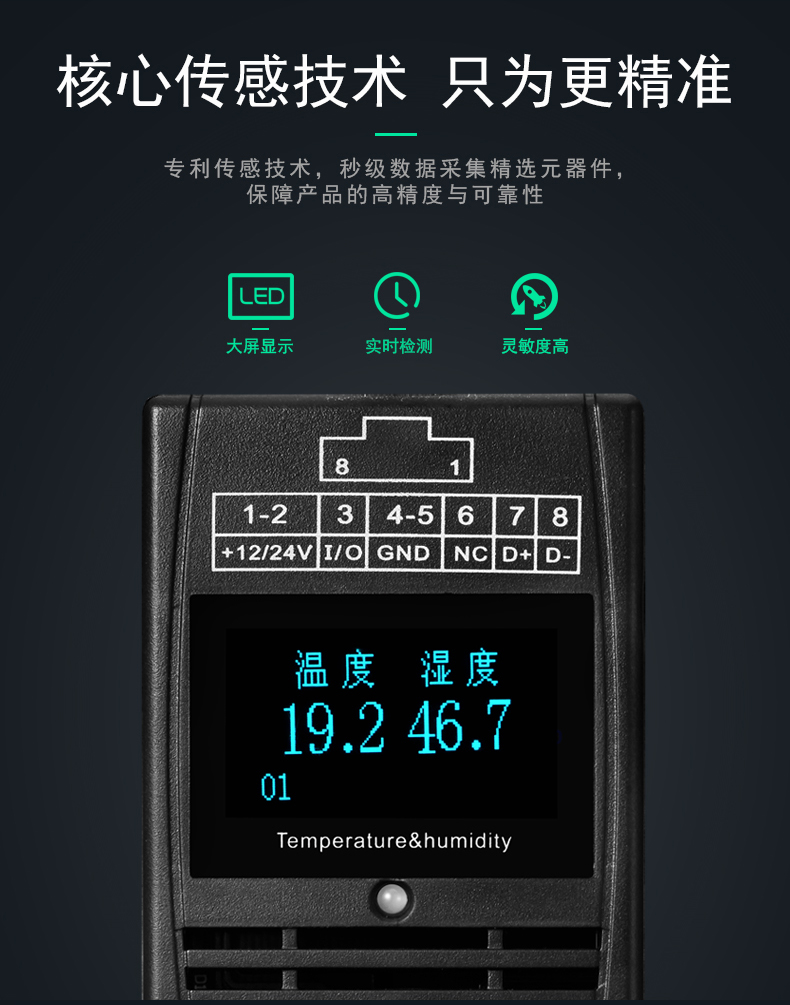 SPD-HT485_D机架温湿度传感器,机架温湿度传感器 SPD-HT485_D机架温湿度传感器,机架温湿度传感器